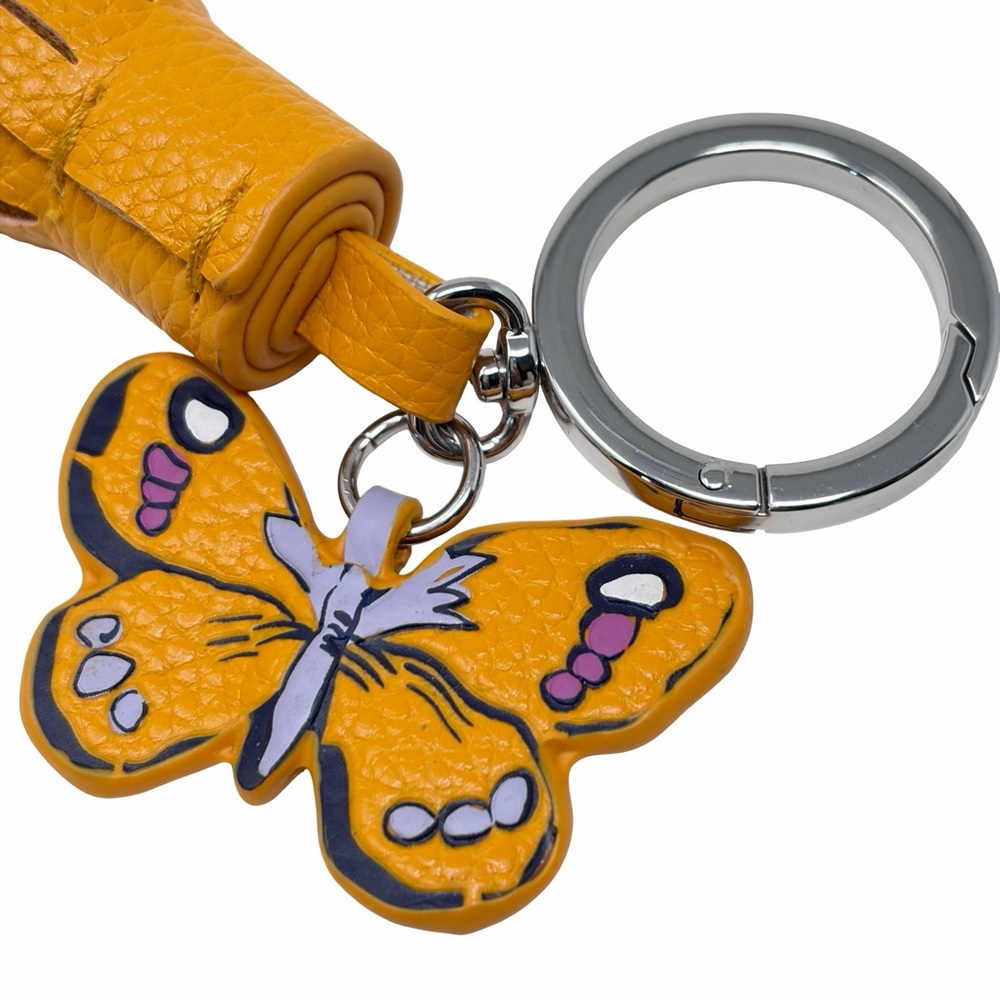 Vera Bradley Faux Leather Butterfly Key Chain / Bag Charm NWOT - Picture 3 of 6